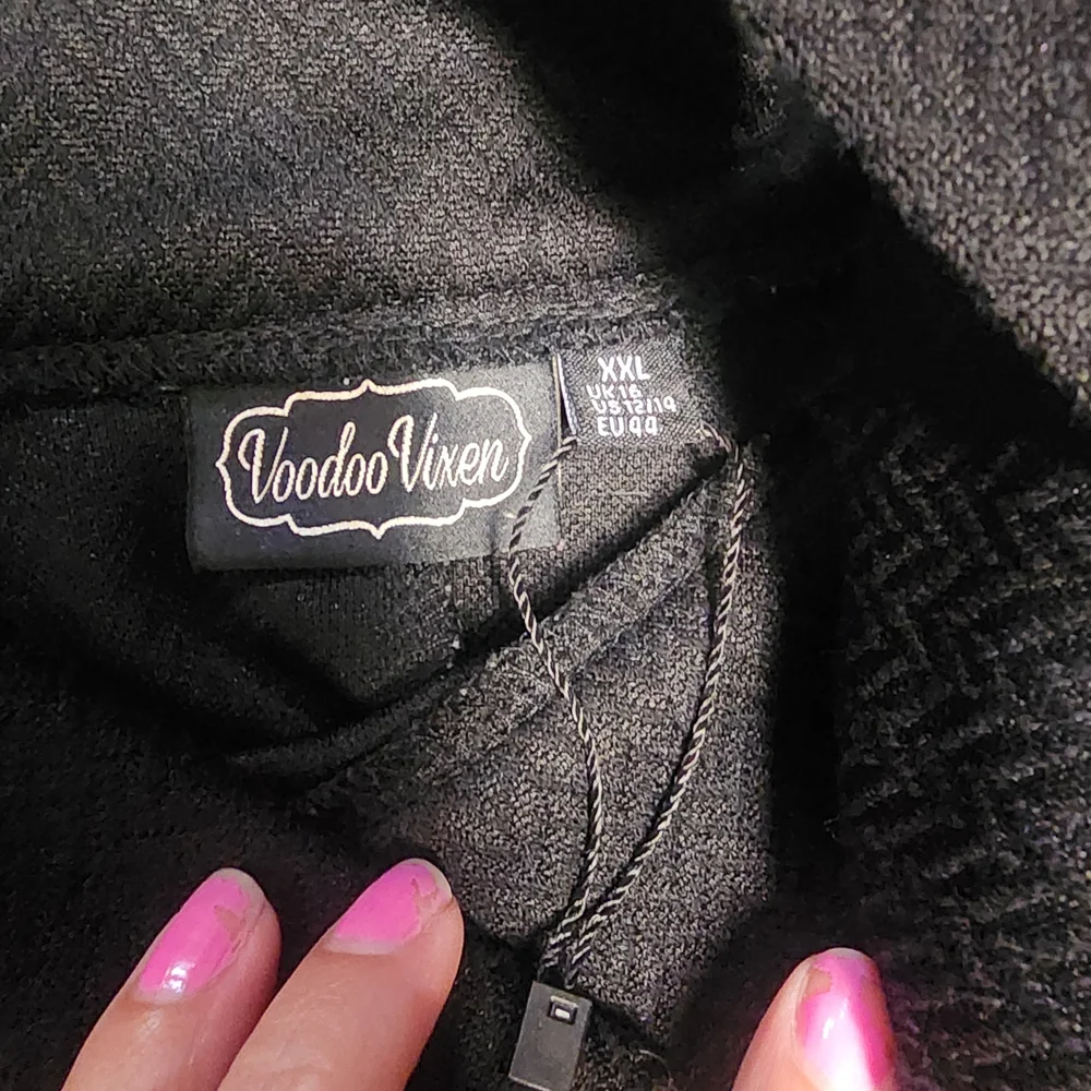 Voodoo Vixen Black A-Line Skirt - Picture 3 of 4